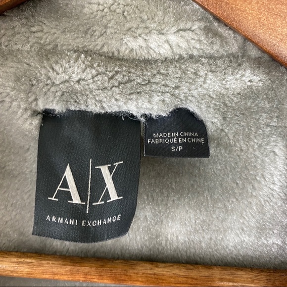A/X Armani Exchange Hoodie Faux Fur Jacket - Picture 3 of 4